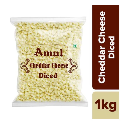 Amul Cheese Cheddar Diced 